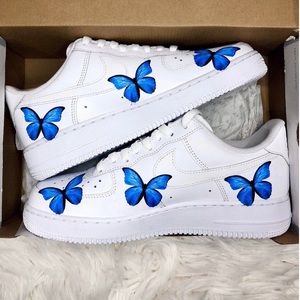 Custom butterfly Air Force 1s